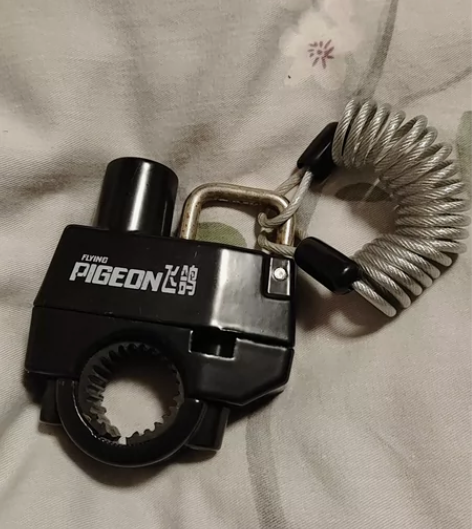 飞鸽电动车摩托车头盔锁防盗防偷固定安全帽锁...