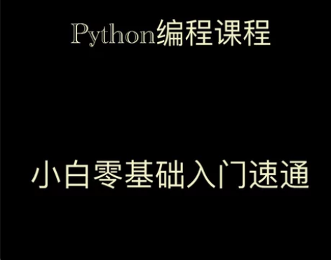 python编程入门自学30天入门小白速通...