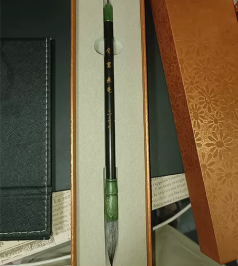 六品堂毛笔兼毫狼毫湖笔，送墨水，镇纸，砚台...