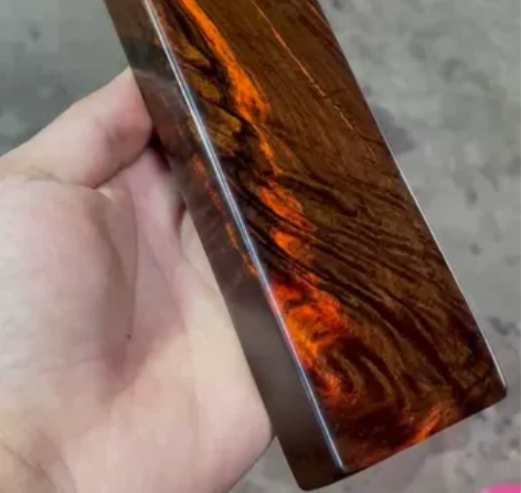 精品黑彯红水波纹镇尺，老挝大红酸枝木料，交...