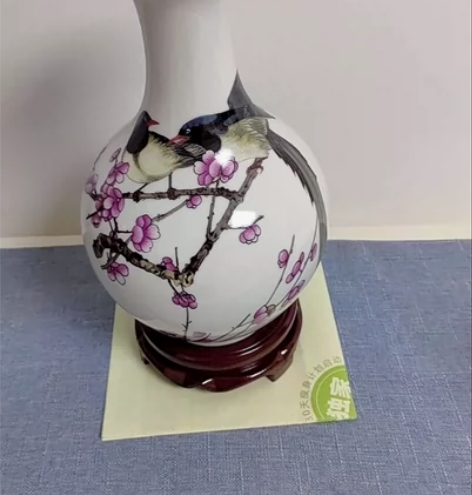 景德镇陶瓷花瓶水培装饰品客厅摆件插花博古水...