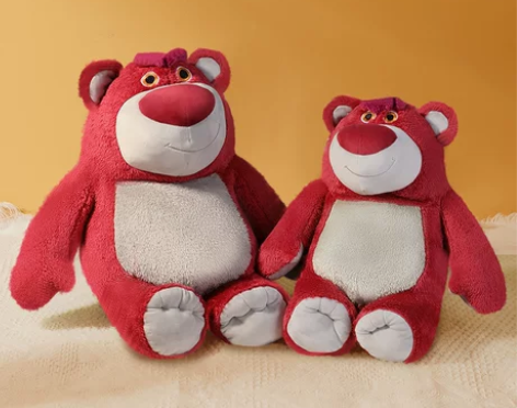 草莓熊正版迪士尼公仔毛绒玩具小熊熊玩偶睡觉...