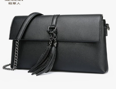 稻草人女士包包简约百搭单肩包洋气时尚潮流斜...