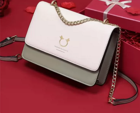 viney牛皮包包女包轻奢单肩包女斜挎包小...