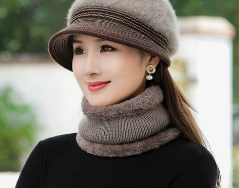 【火拼价】啄木鸟女士中老年人帽子冬季老人帽...