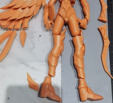 射手座黄金圣斗士，带翅膀高约28cm，仅拆...