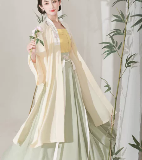 东月棠【清风笺】原创宋制汉服全套春夏季宋抹...