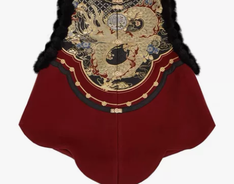 出十三余小豆蔻儿[瑞龙启岁]红色短袄马面裙...