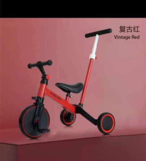 多功能儿童三轮车 平衡车 滑步车 带推杆 ...