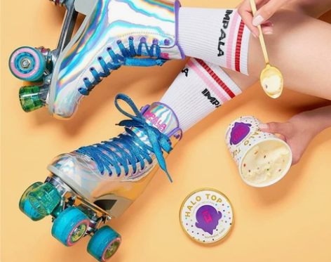 正品代购Impala轮滑鞋青春时尚彩色防水...