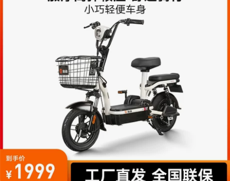 雅迪新国标电动车小金果48V女士小型电自踏...