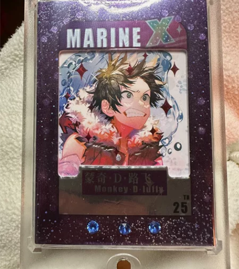 海贼王 蒙奇.D.路飞 蓝钻3钻卡。3钻卡...