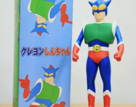 日本蜡笔小新超大动感超人手办可动模型配盲盒...