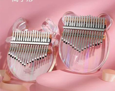 卡林巴 17音 有机玻璃 透明亚克力彩虹小...