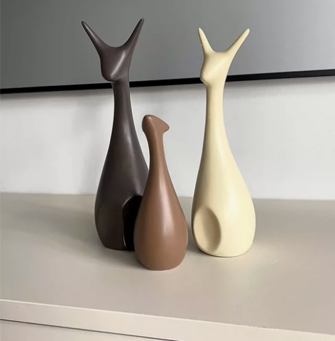 【特价3个！】陶瓷摆件现代简约酒柜装饰品北...