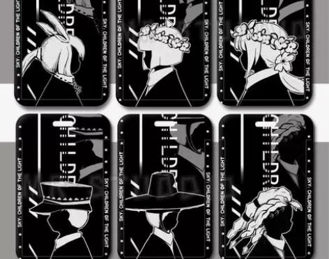 光遇黑白漫画学生饭卡套公交卡保护套门禁定制...