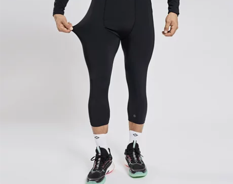 准者运动紧身裤男七分裤高弹力裤篮球跑步训练...