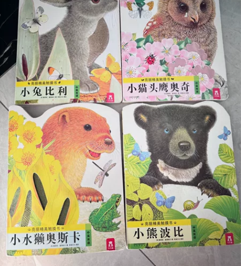 小兔比利触摸书1-3岁 9新同城自提亮丽精...