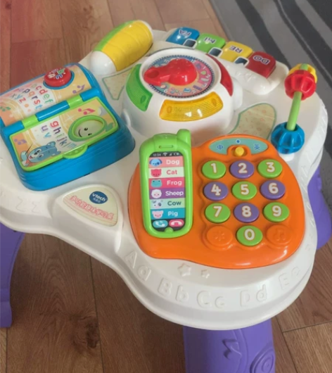 伟易达多功能趣味学习桌 家里宝宝大班了，这...