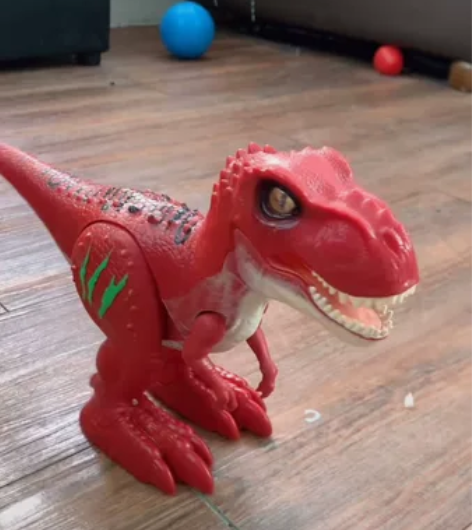 正版ZURU恐龙战争Robolive电动行...