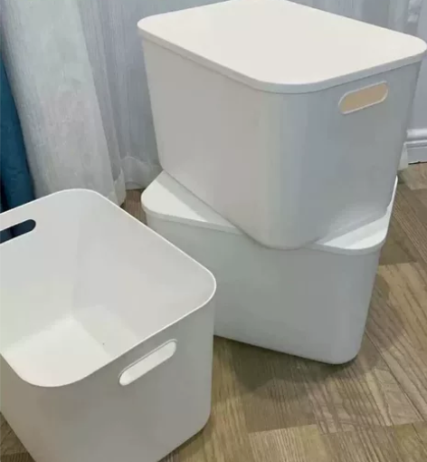 【最后清仓80个】全新收纳盒家用带盖桌面多...