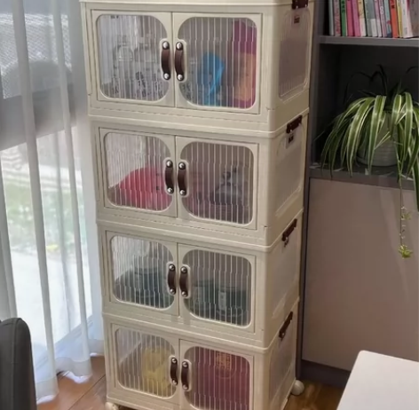 【捡漏了！全新处理】免安装折叠收纳箱加厚收...