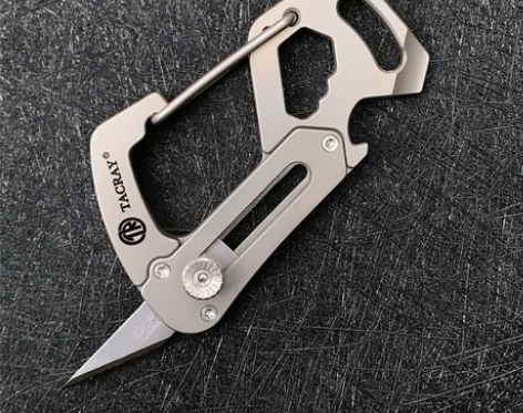 Tacray钛合金多功能钥匙扣EDC小刀户...