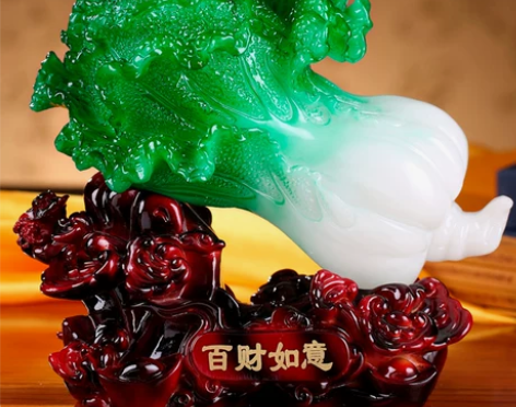 现代白菜摆件酒柜电视柜装饰品客厅家居玄关礼...