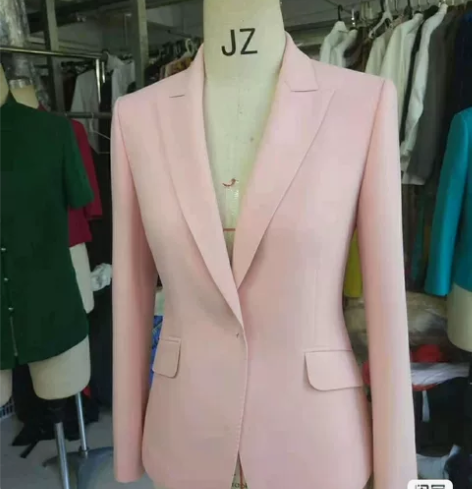 ET格式两款服装纸样女士三开身合体西服西装...