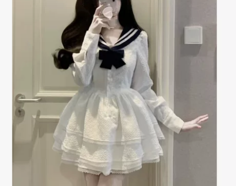 蓬蓬裙 短裙蓬蓬裙连衣裙女春秋纯欲法式公主...