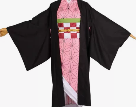 出和顺家弥豆子cos服 全套衣服+假发 不...