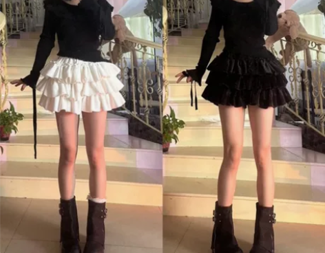 【收】春田花园百货商店 秋冬加厚保暖蛋糕裙...