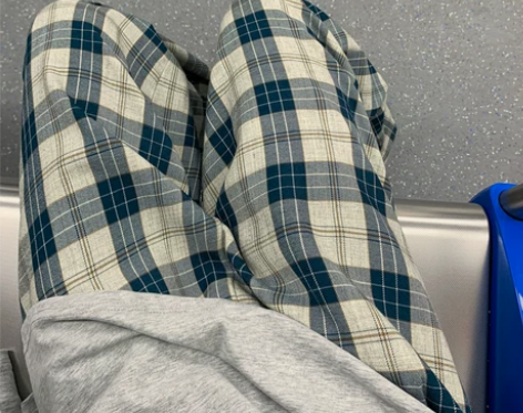 格子阔腿裤男女春秋21新款宽松显瘦百搭高腰...