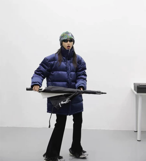 流苏喇叭裤牛仔裤女2021春秋黑色高腰微喇...