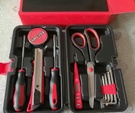 家用碳钢工具套装五金工具箱应急维修工具箱多...