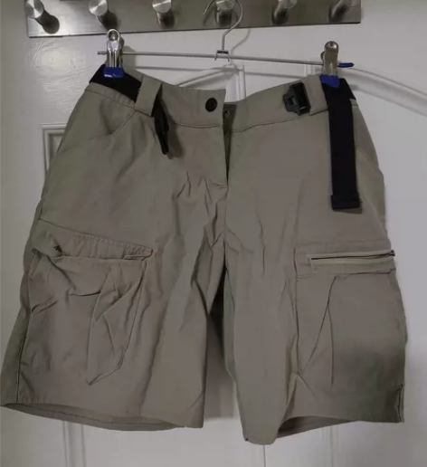 迪卡侬工装裤短裤 童装14岁 男女皆可穿 ...