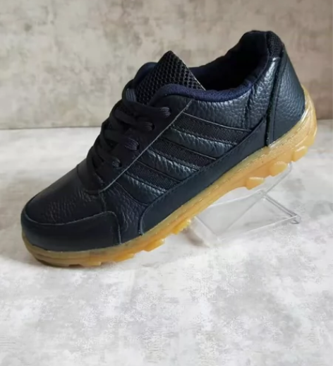 全新真皮跑步鞋耐磨防滑牛筋底牛皮运动鞋工作...