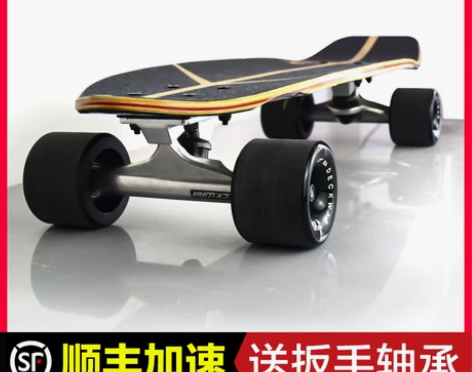 大鱼板滑板初学者专业板成年人儿童代步刷街小...