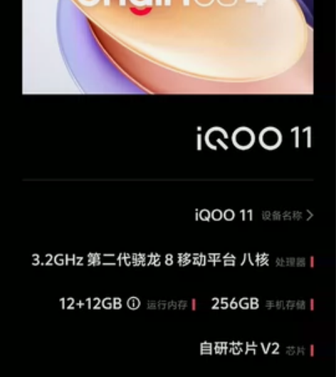 vivo iqoo11 12+256传奇版...