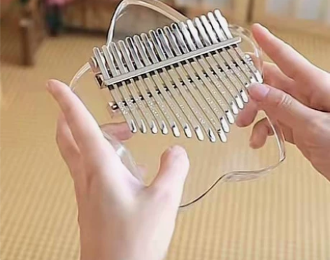 卡林巴拇指琴水晶透明17音初学者拇指琴21...