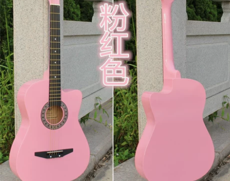 包邮38寸初学者练习吉他民谣木吉他入门男女...