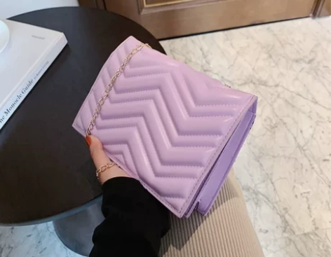 35包邮全新女包斜挎单肩气质女包菱格链条女...