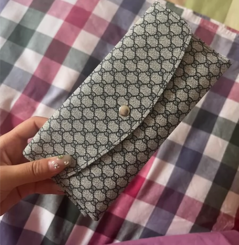 全新女士长款手拿钱包卡包 皮质超好 两层 ...