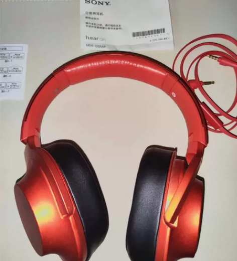 索尼头戴式有线耳机MDR-100AAP，个...