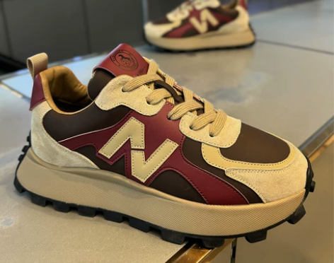 潮牌男鞋春季新款厚底增高老爹鞋潮流时尚舒适...