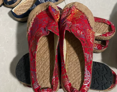 全新大码小号布鞋泰古民族风女鞋亚麻情侣老北...