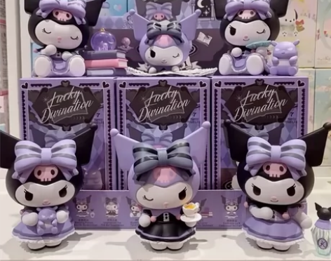 名创优品幸运占库洛米盲盒手办公仔桌面摆件i...