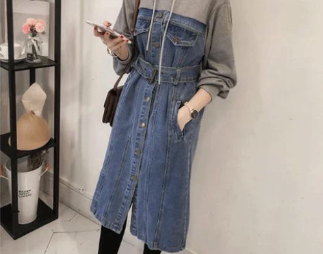 早秋装2019年新款微胖女孩穿搭遮腿胖妹妹...