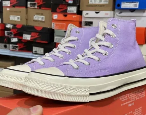 1970s匡威淡紫色37.5码，仅穿过一次...