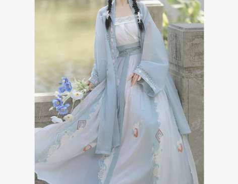 恋霜榴影汉服夏款女正品原创中国风夏季百褶裙...